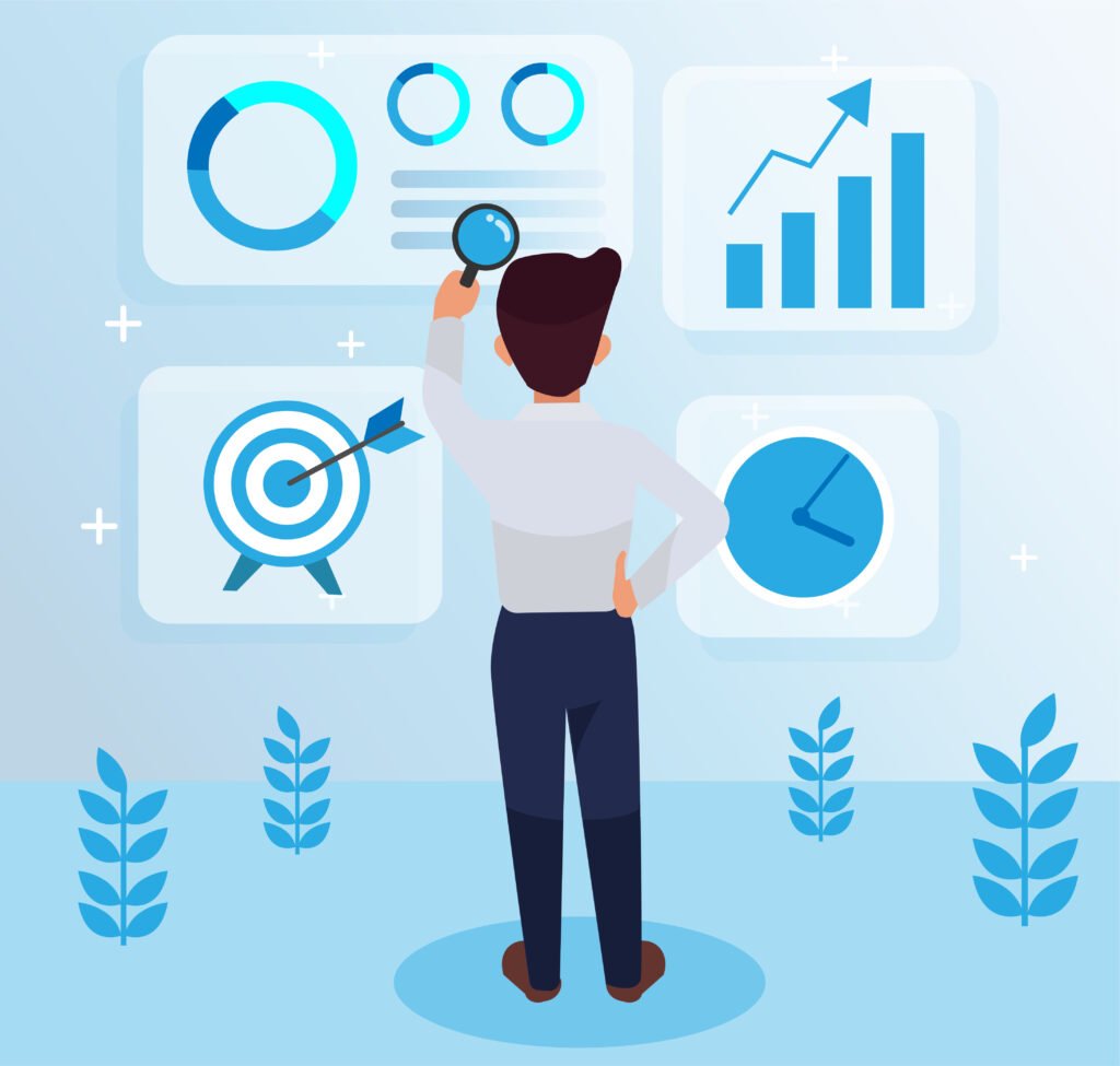 Screenshot of the Google Ads Goals > Conversions > Summary screen. Show the list of existing conversion actions (blur any real data) and the blue '+' button highlighted with an annotation arrow labeled 'Click here to create a new call conversion action